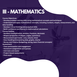 III - Mathematics