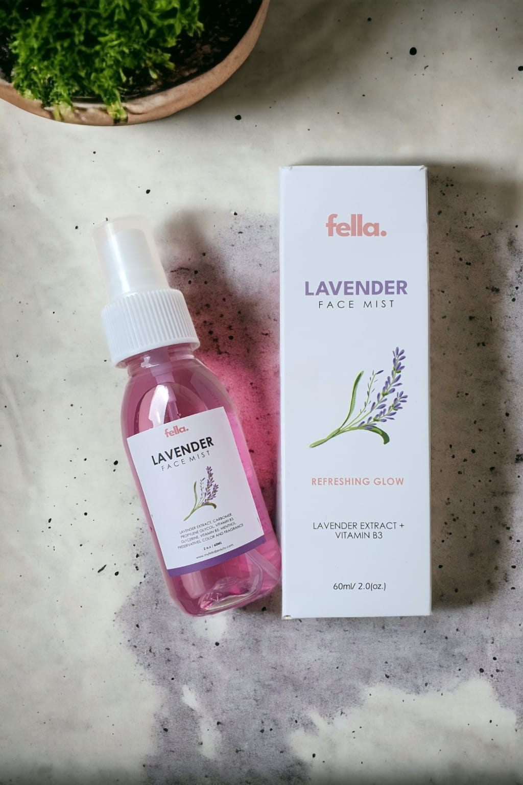 Lavender , Face Mist Niacinamide + Aloevera extract